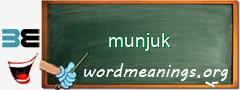 WordMeaning blackboard for munjuk